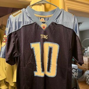 Tennessee Titans Vince Young # 10 Football Jersey Boys L (14-16) Away Reebok